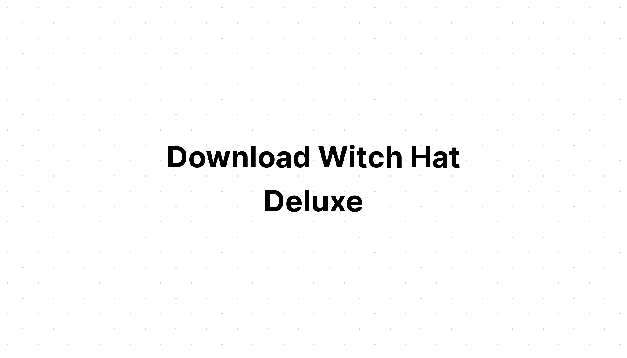 Download Halloween Hat SVG File